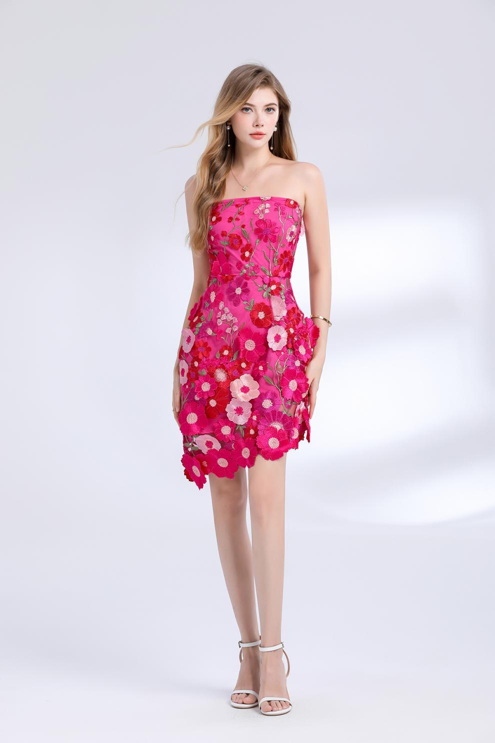 Fuchsia Garden Glow Dress