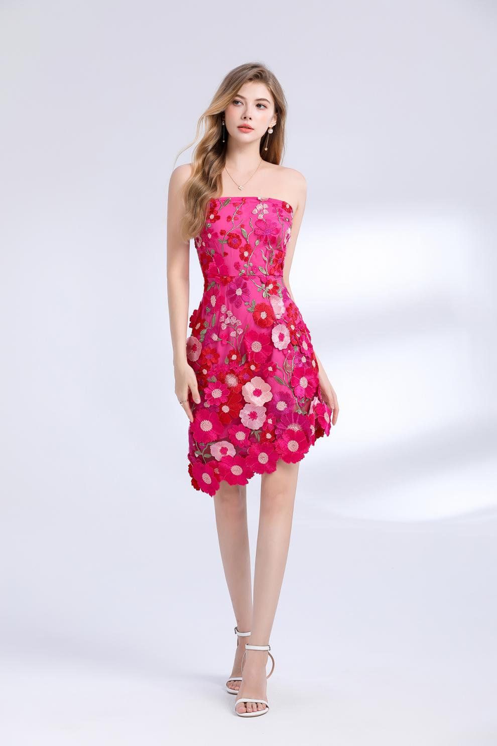 Fuchsia Garden Glow Dress