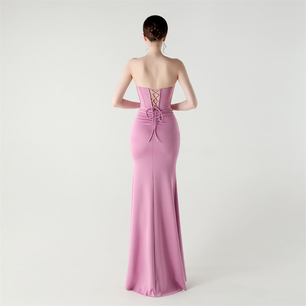 Lilac Allure Fishbone Gown