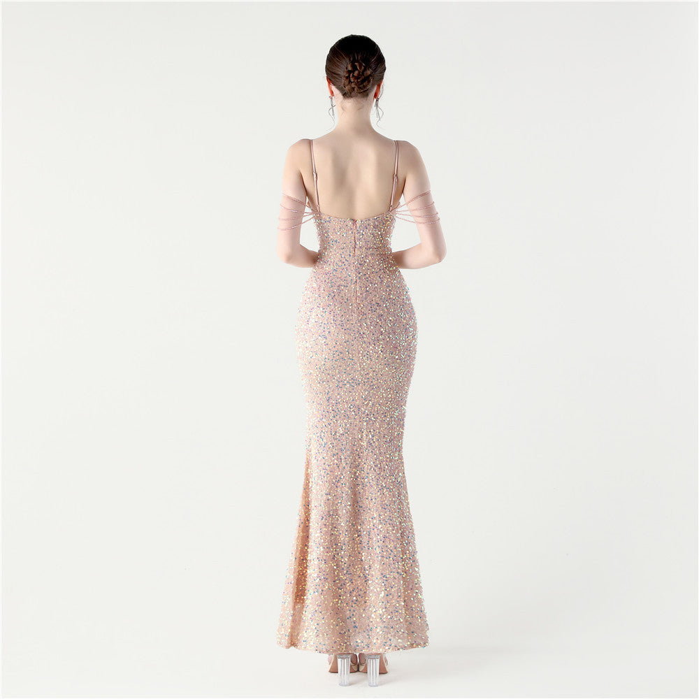 Midnight Radiance Sequin Gown