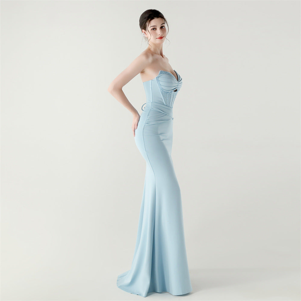 Celeste Allure Strapless Corset Gown