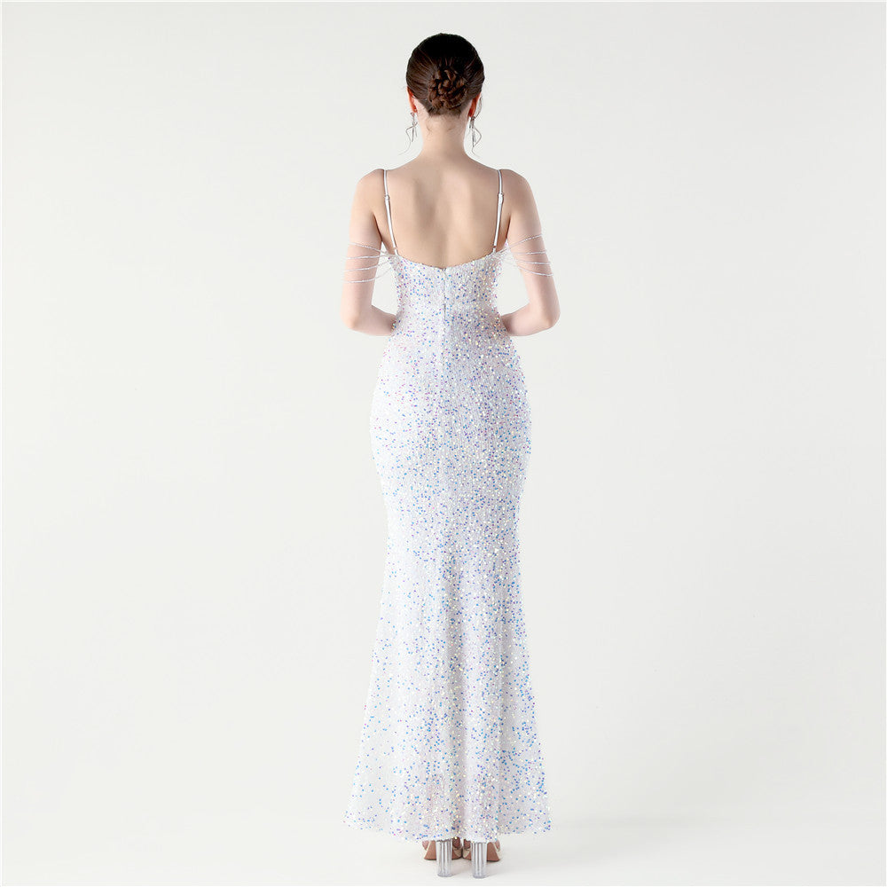 Celestial Pearl Beaded Gown
