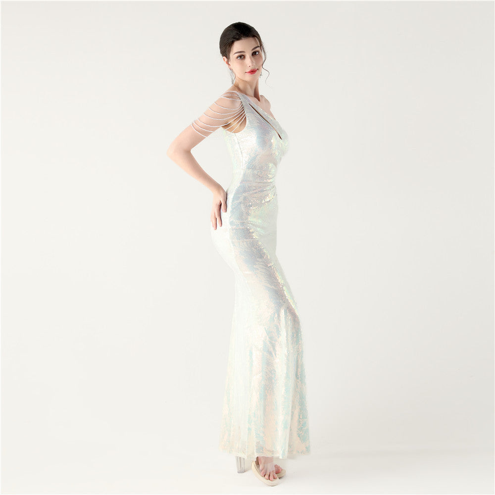 Beaded Moonlit Grace Gown