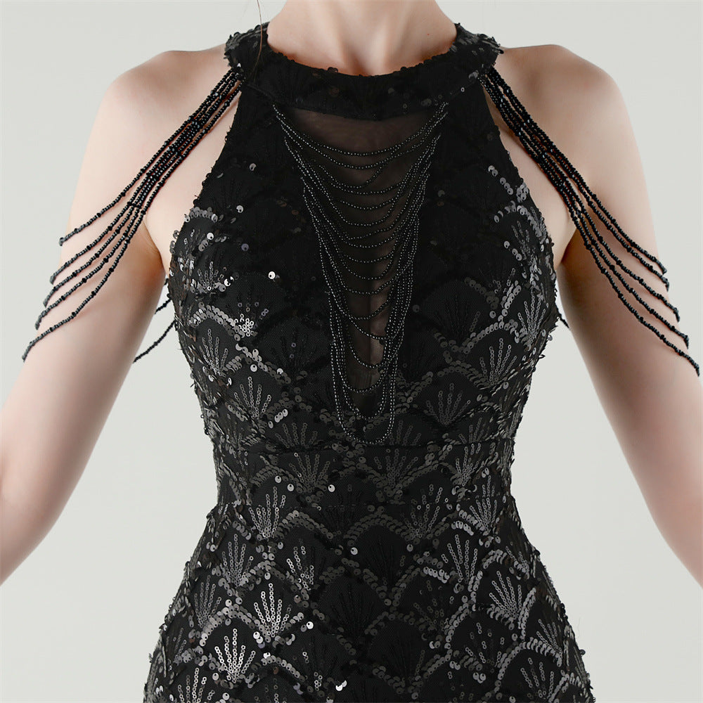 Midnight Majesty Fishtail Gown