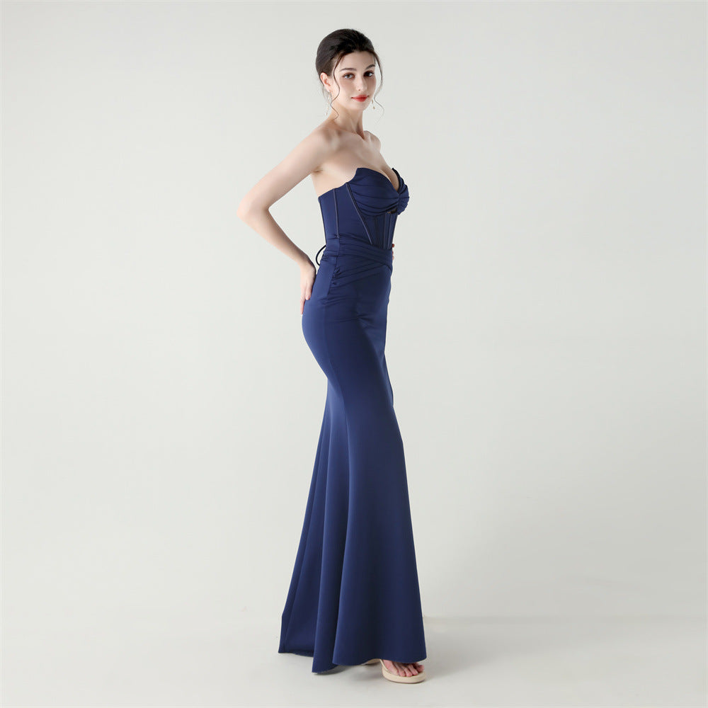 Midnight Muse Fishbone Gown