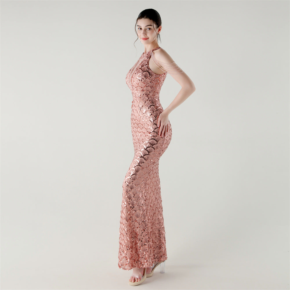 Blush Fishtail Grace Gown