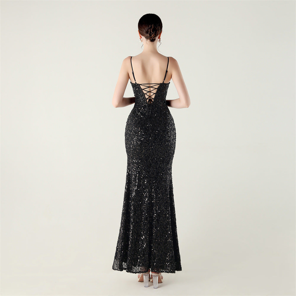 Black Flamenco Dot Dance Dress