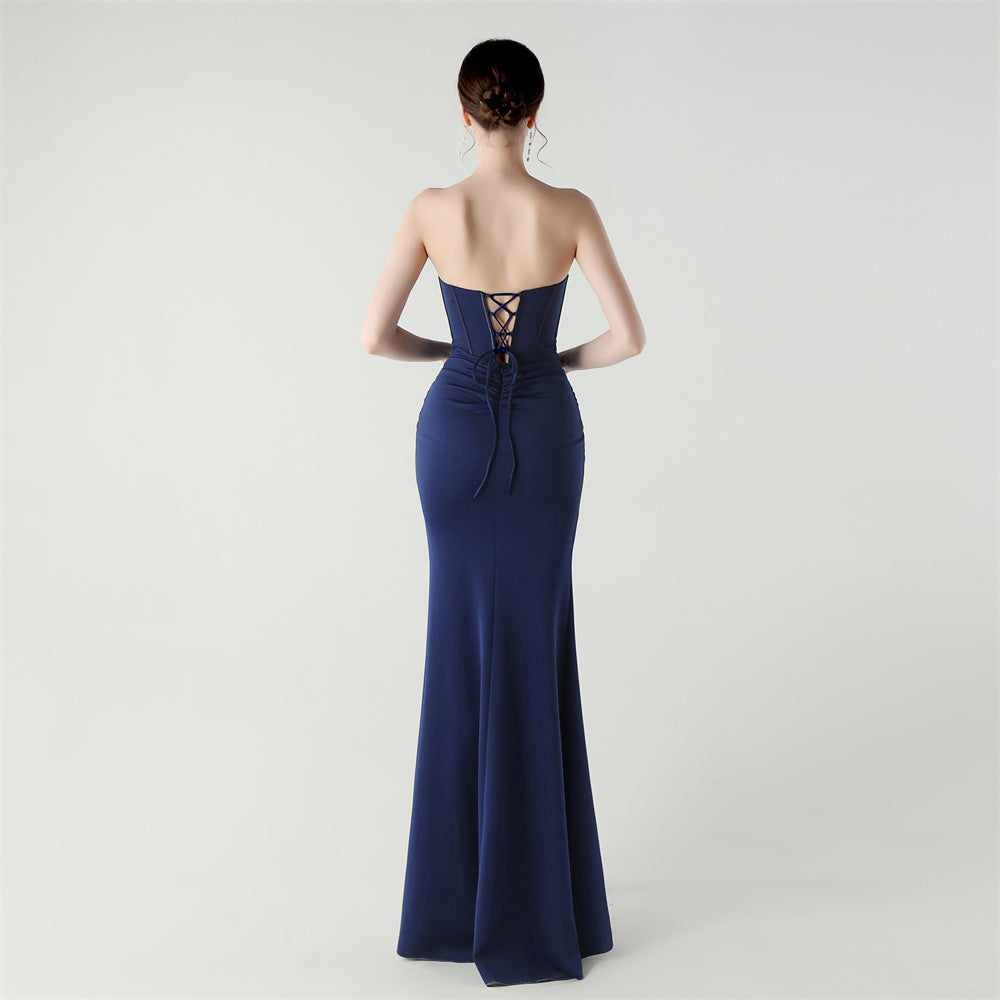Midnight Muse Fishbone Gown