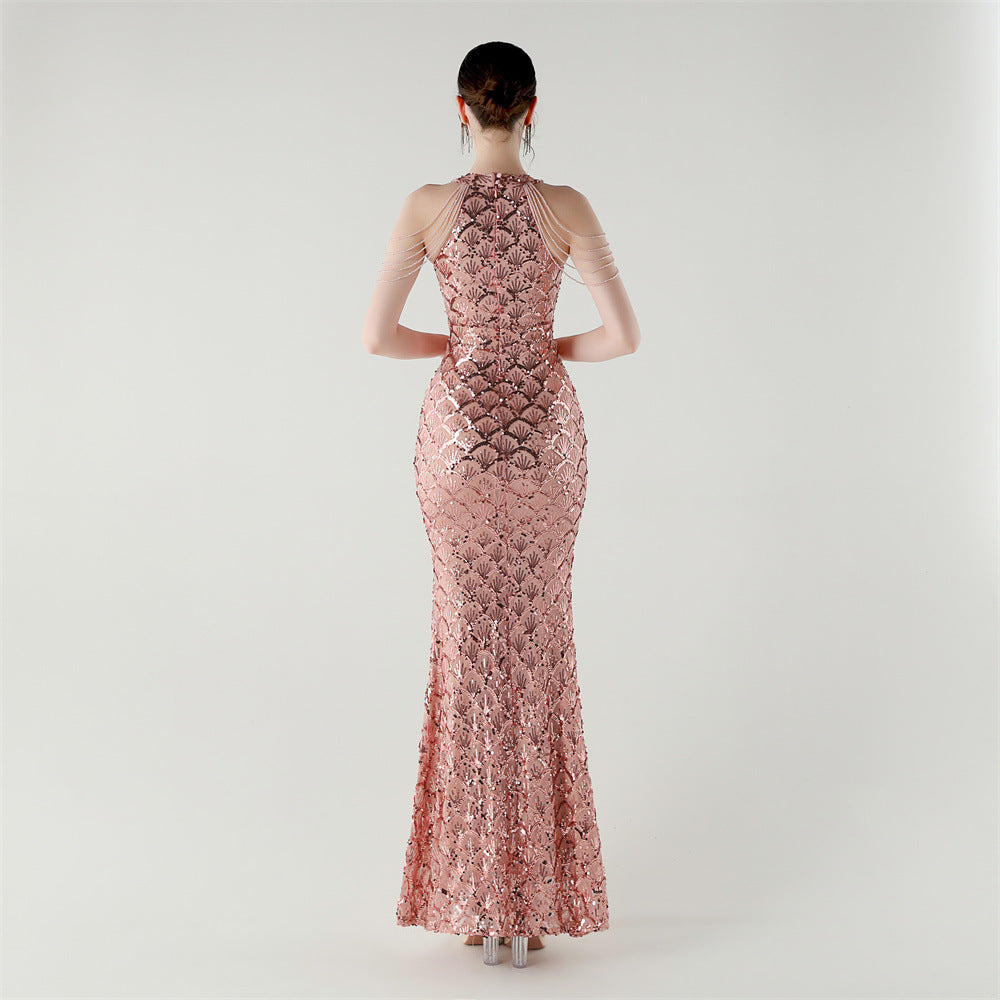 Blush Fishtail Grace Gown