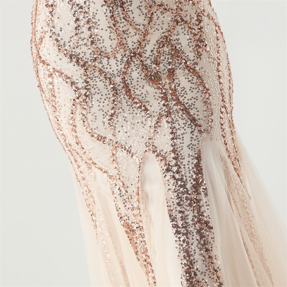 Golden Coastal Breeze Maxi Dress