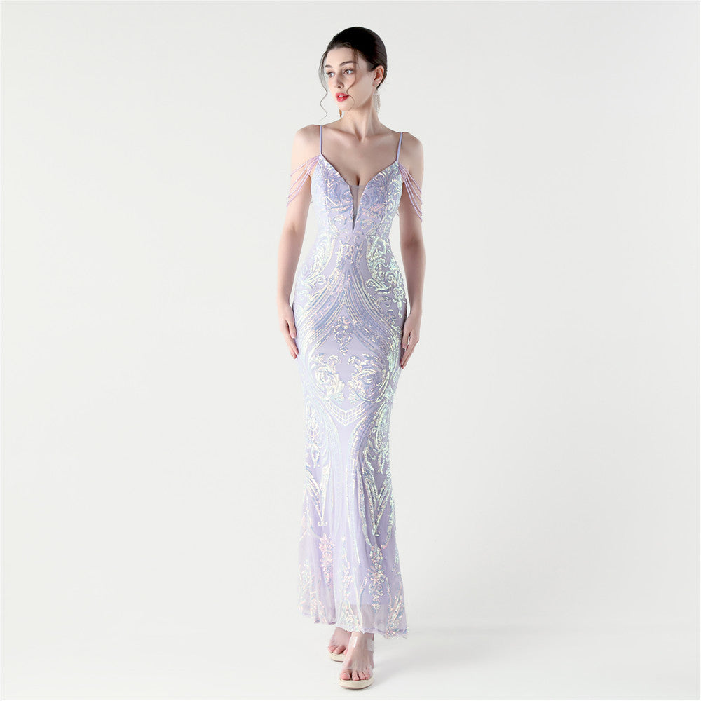 Iridescent Orchid Gown