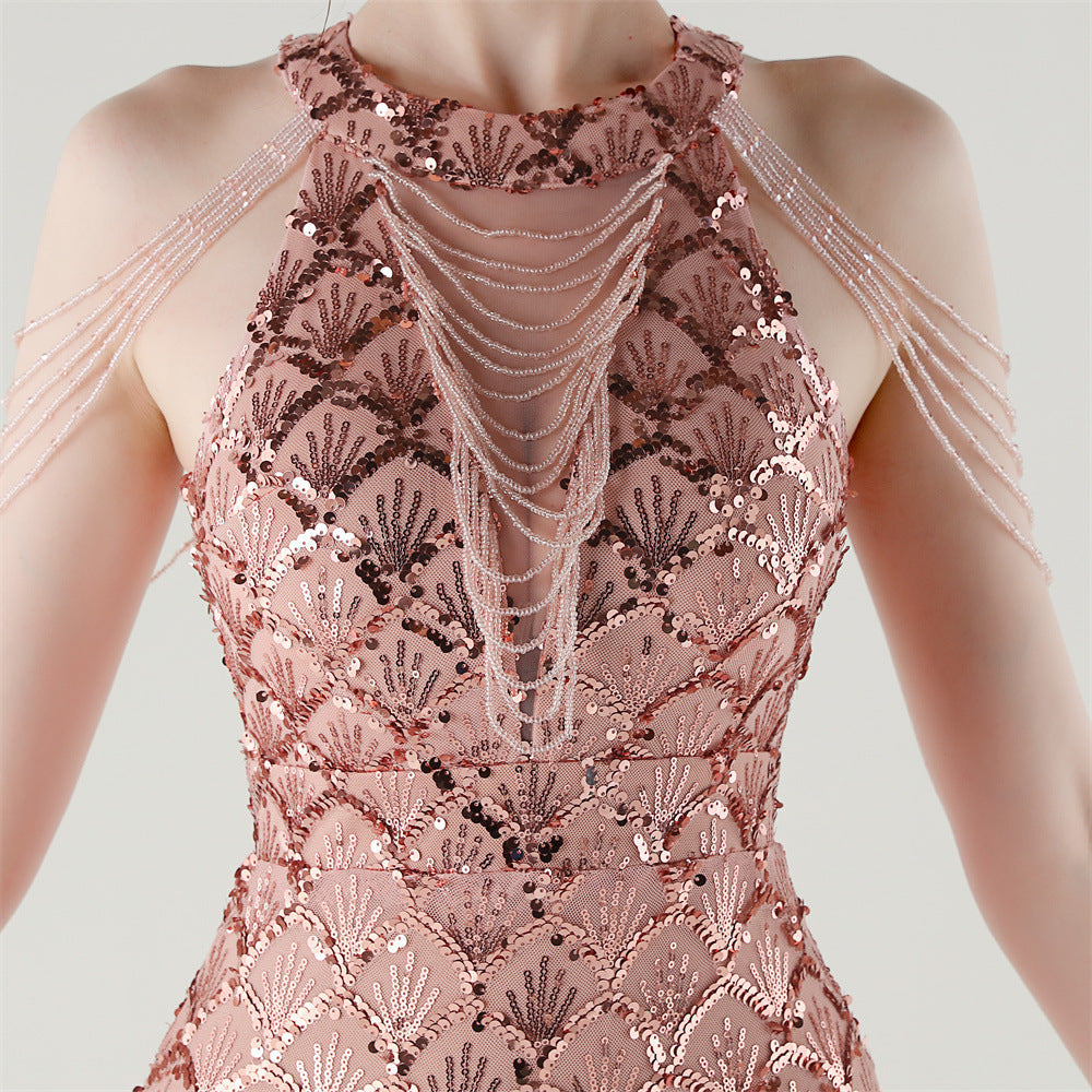 Blush Fishtail Grace Gown