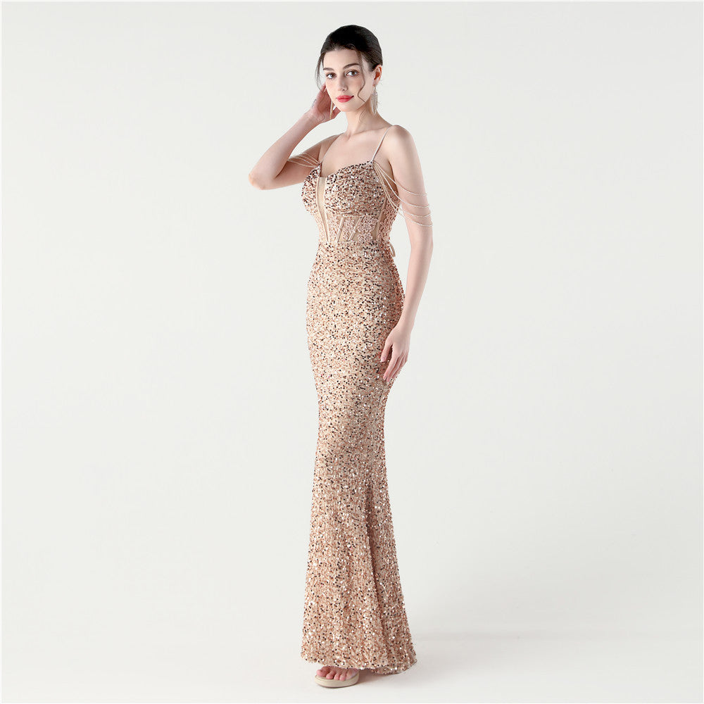 Gala Glide Sequin Dress