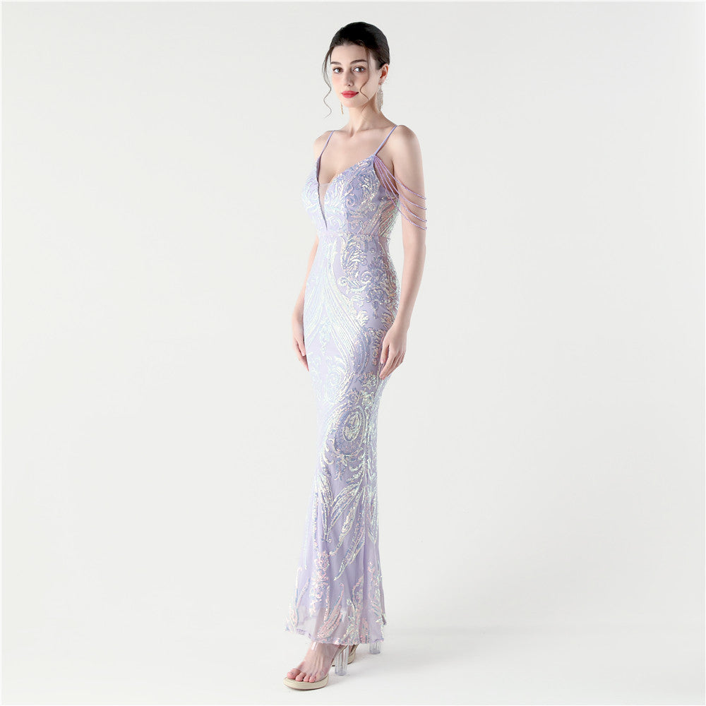 Iridescent Orchid Gown