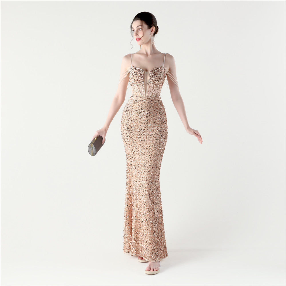 Gala Glide Sequin Dress