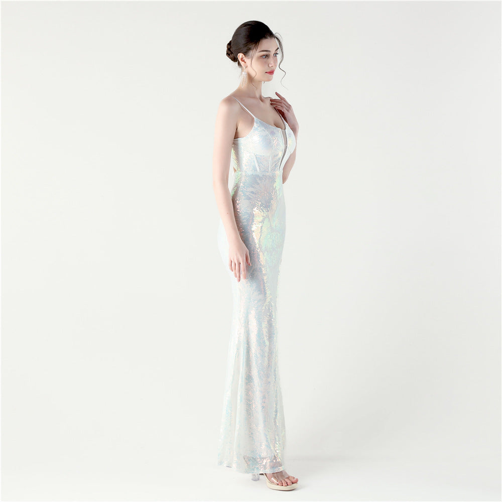 Magic White Fairytale Embellished Floral Dress