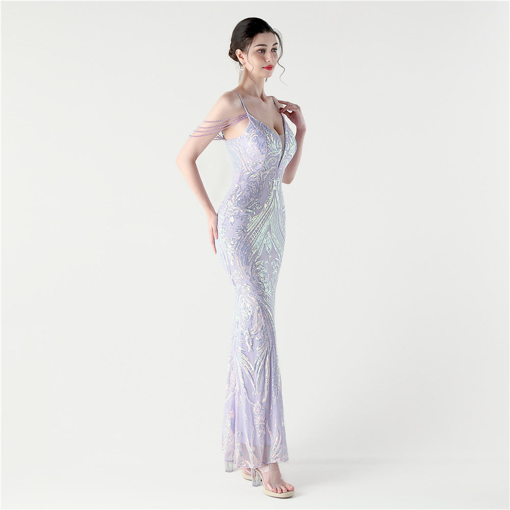 Iridescent Orchid Gown