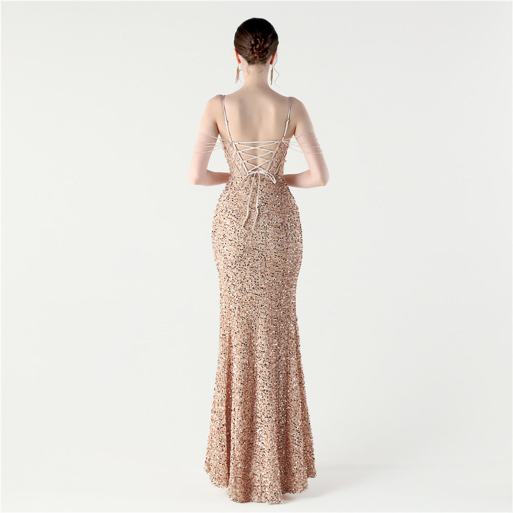 Gala Glide Sequin Dress