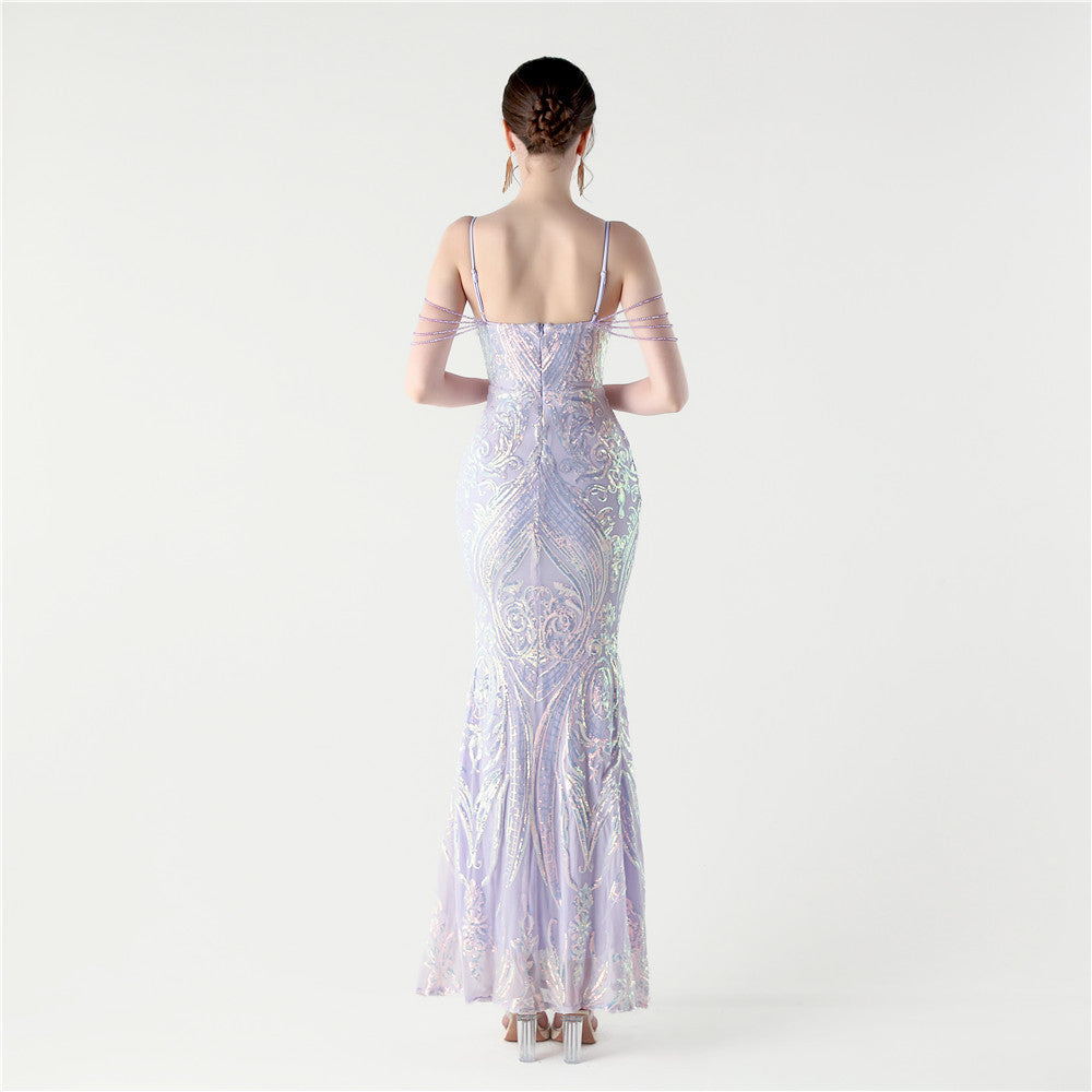 Iridescent Orchid Gown