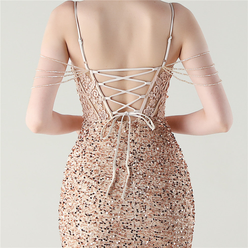 Gala Glide Sequin Dress