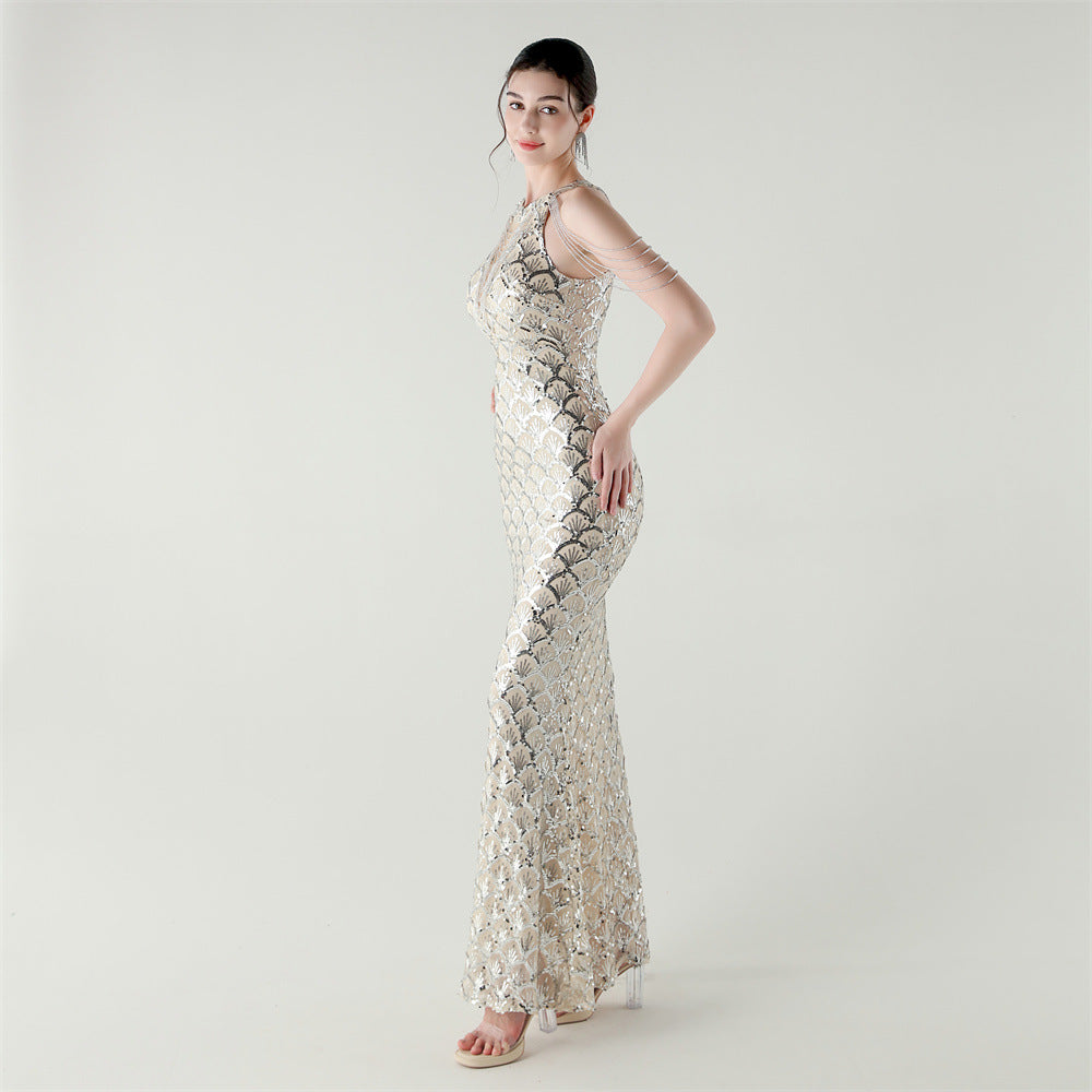 Moonlight Fishtail Luxe Gown