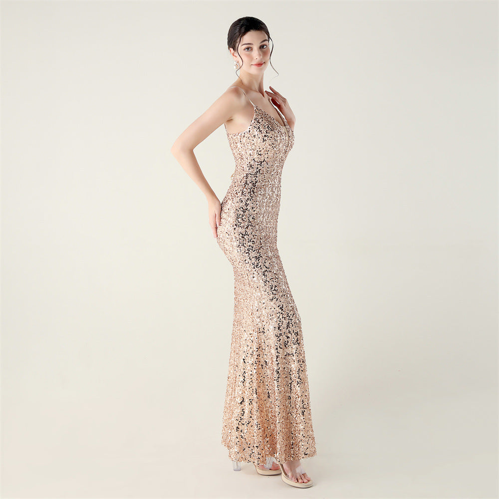 Golden Flamenco Dot Dance Dress