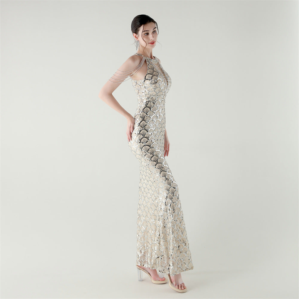 Moonlight Fishtail Luxe Gown