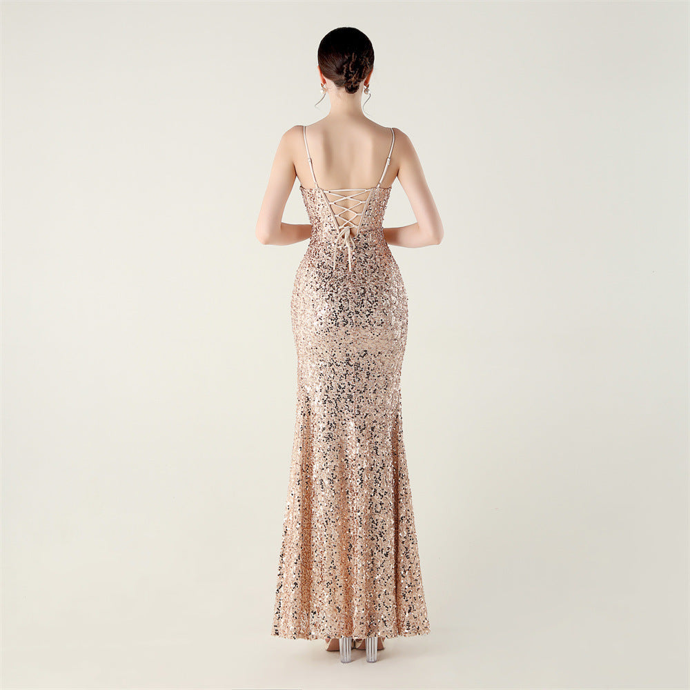 Golden Flamenco Dot Dance Dress