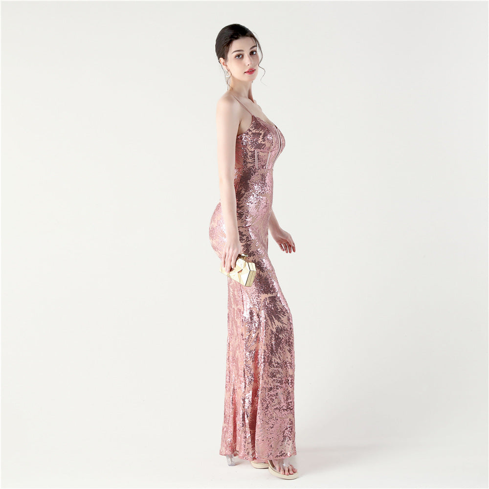 Blush Lotus Fairytale Embellished Floral Dress