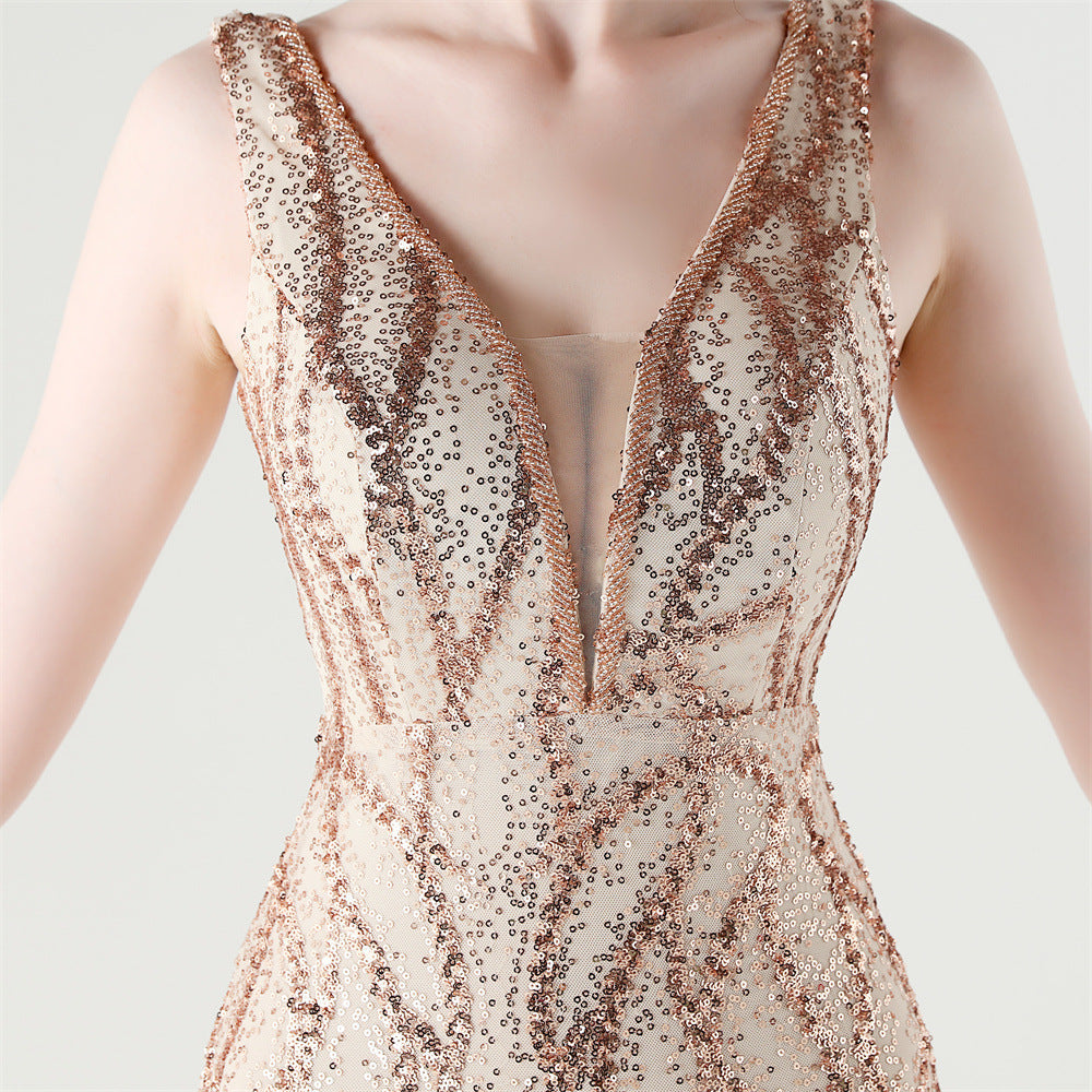 Golden Coastal Breeze Maxi Dress