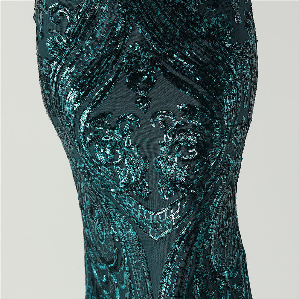 Celestial Glow Fishtail Gown