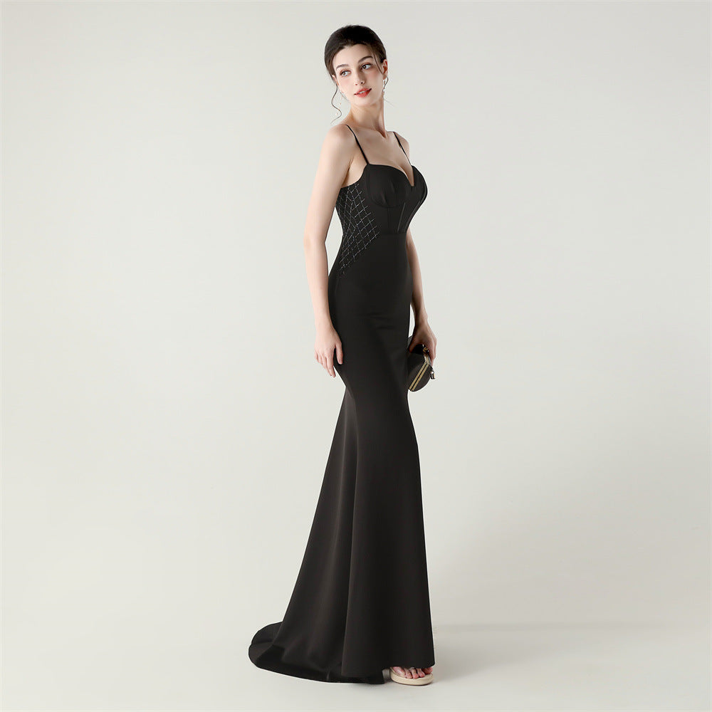 Gala Strapless Black Gown