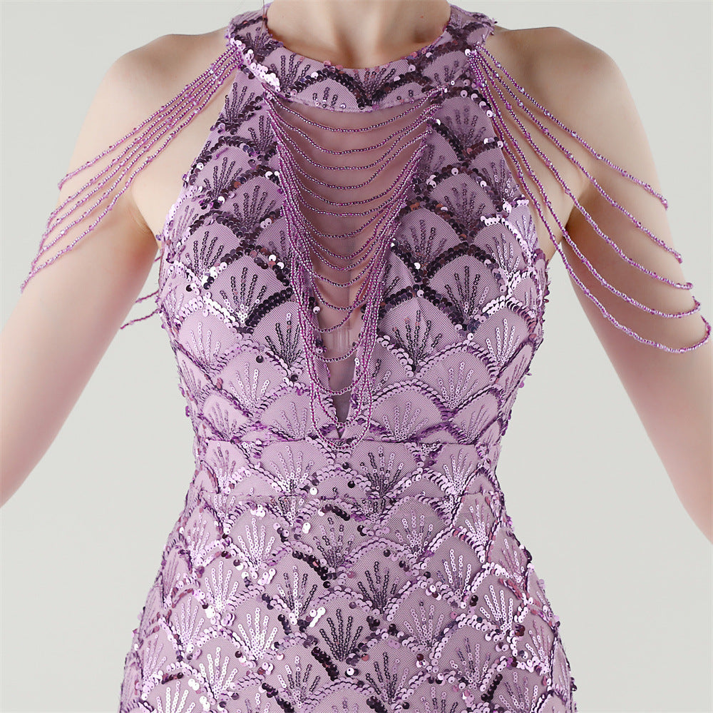 Lavender Fishtail Dream Gown