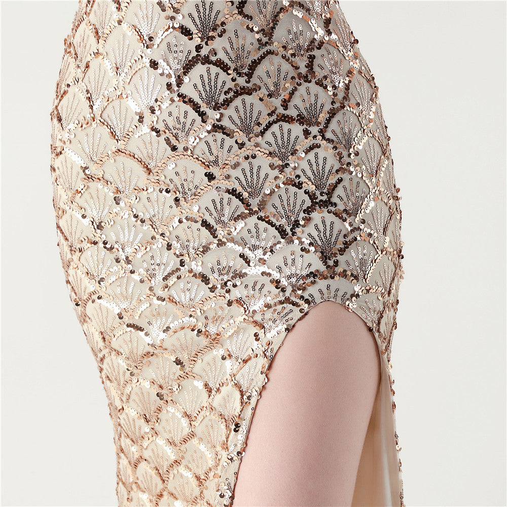 Gold Lilac Blossom Dress