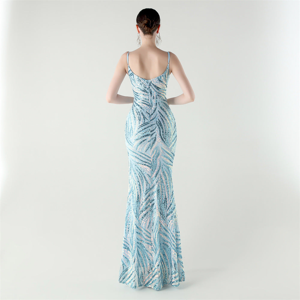 Celestial Sky Sequin Gown