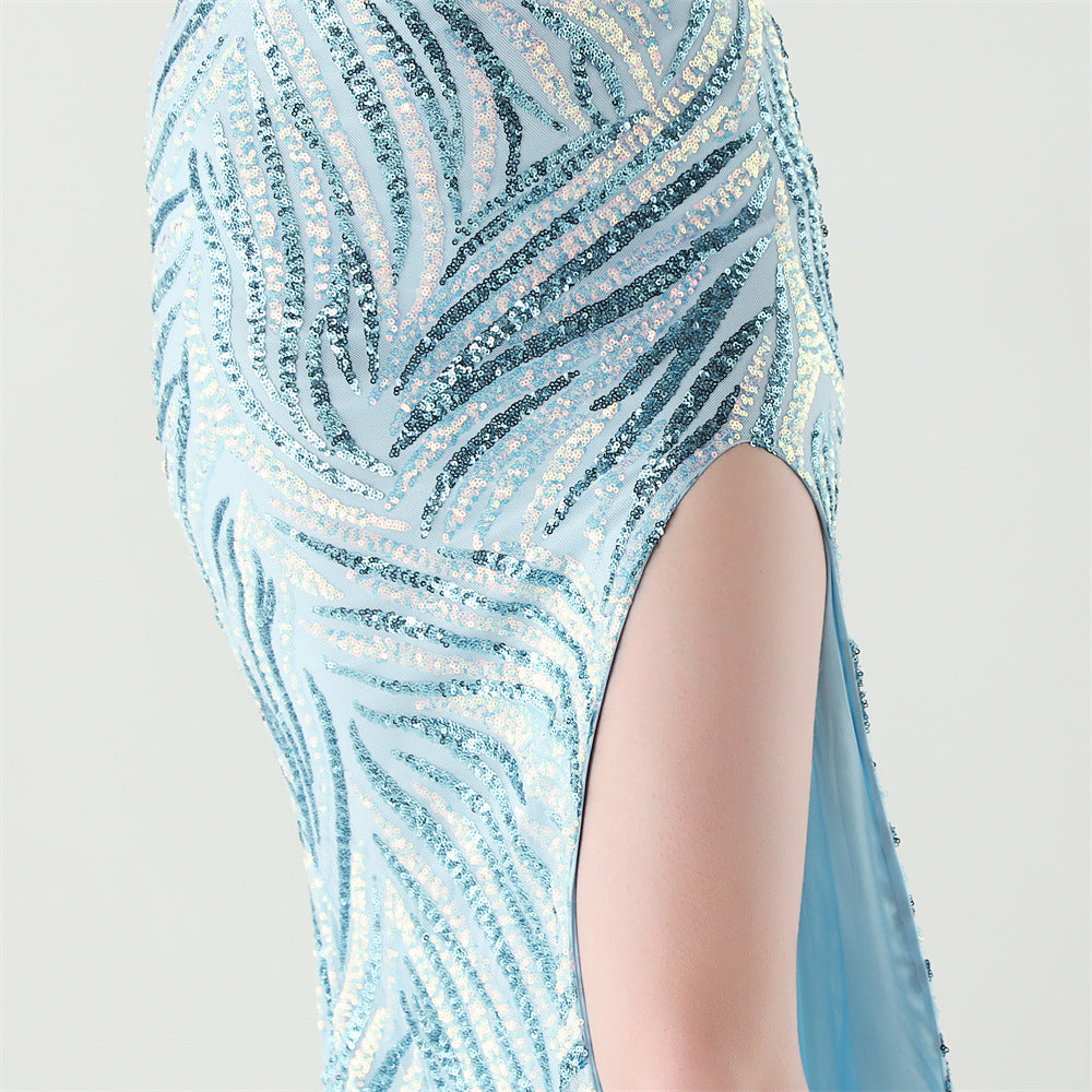 Celestial Sky Sequin Gown