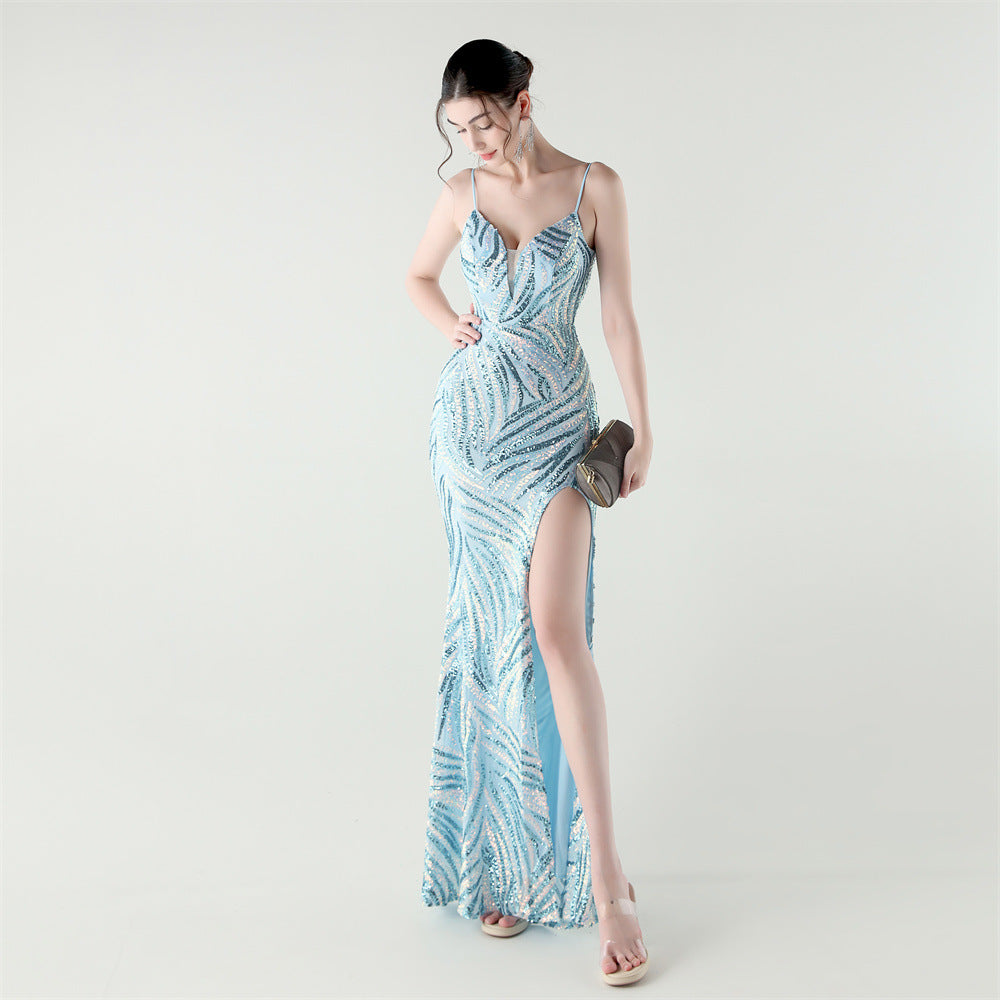 Celestial Sky Sequin Gown