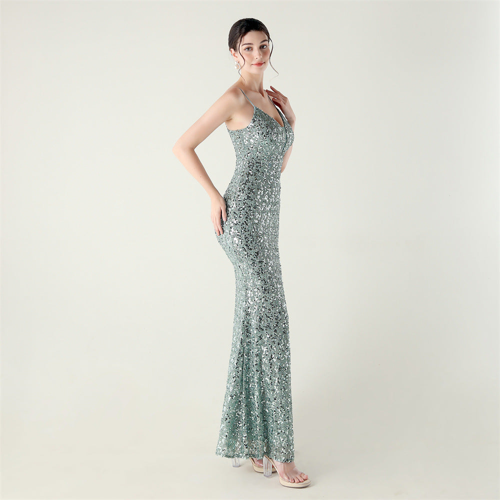 Ice Mint Flamenco Dot Dance Dress