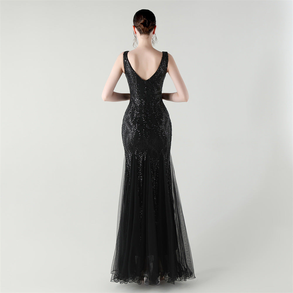 Black Coastal Breeze Maxi Dress