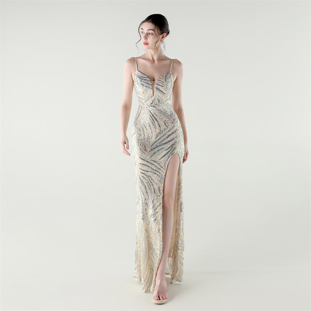 Moonlit Dazzle Sequin Gown