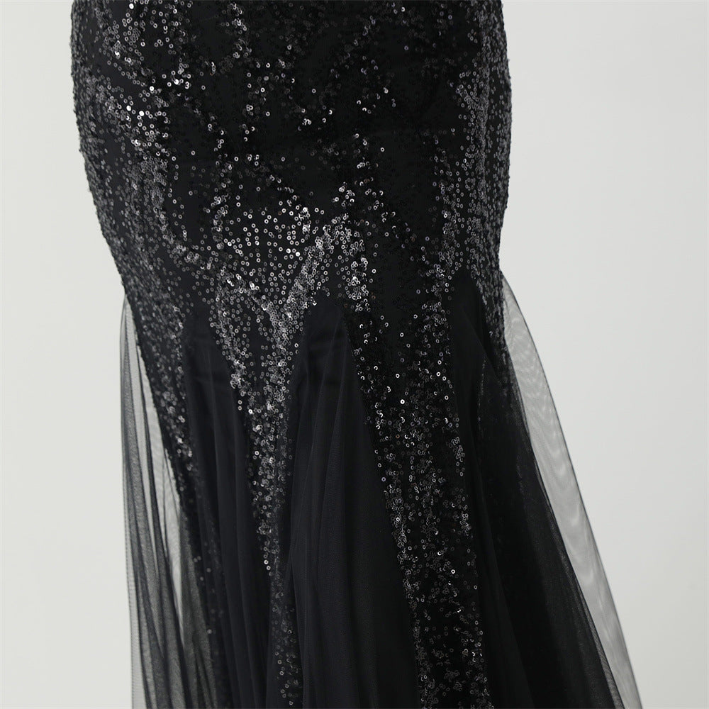 Black Coastal Breeze Maxi Dress