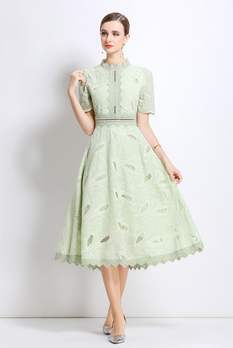 Mint Petal Lace Dress