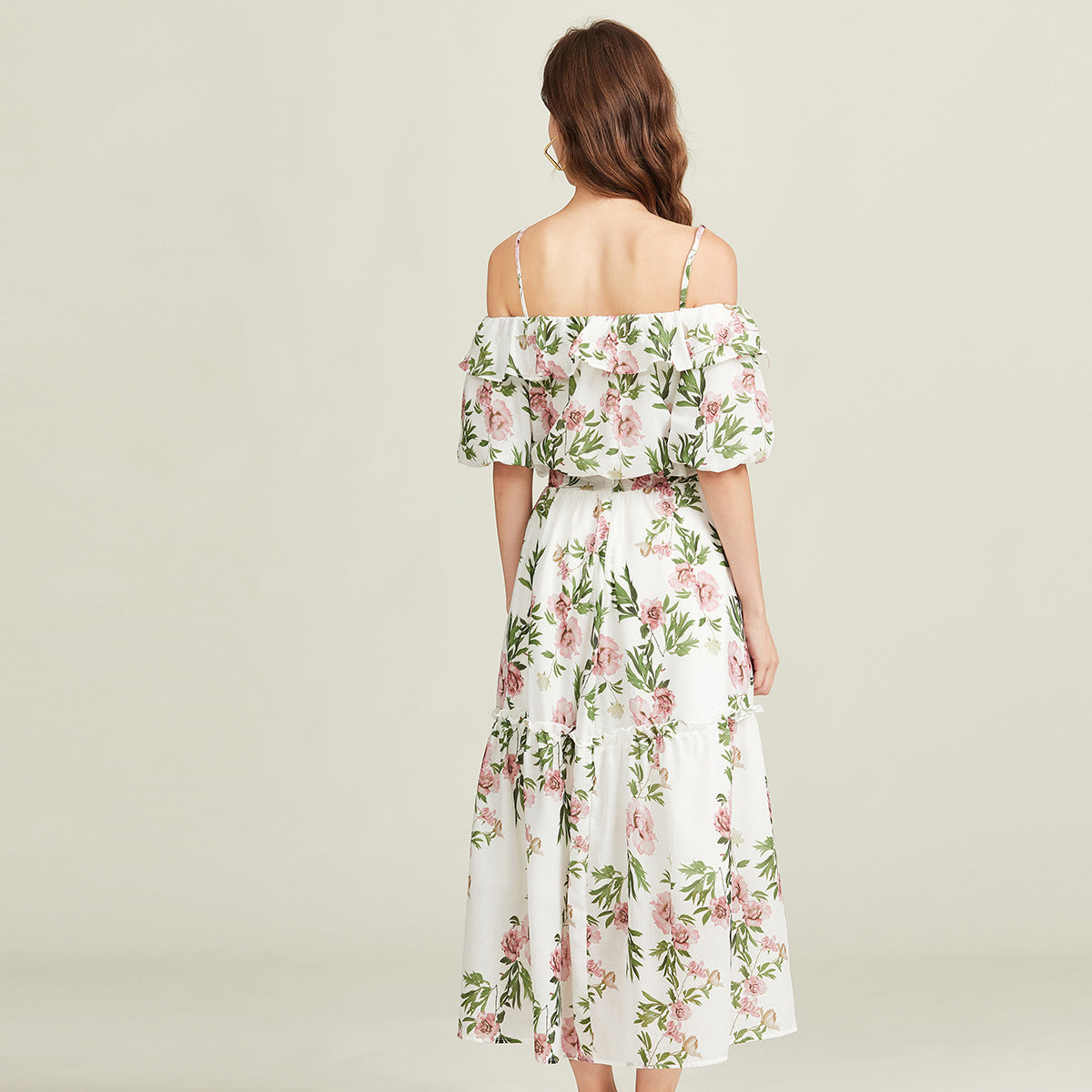 Floral Print Bohemian Beach Two Piece Set - 822089204472_BAS