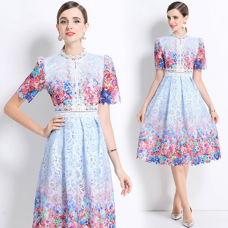 Lavender Bloom Lace Dress