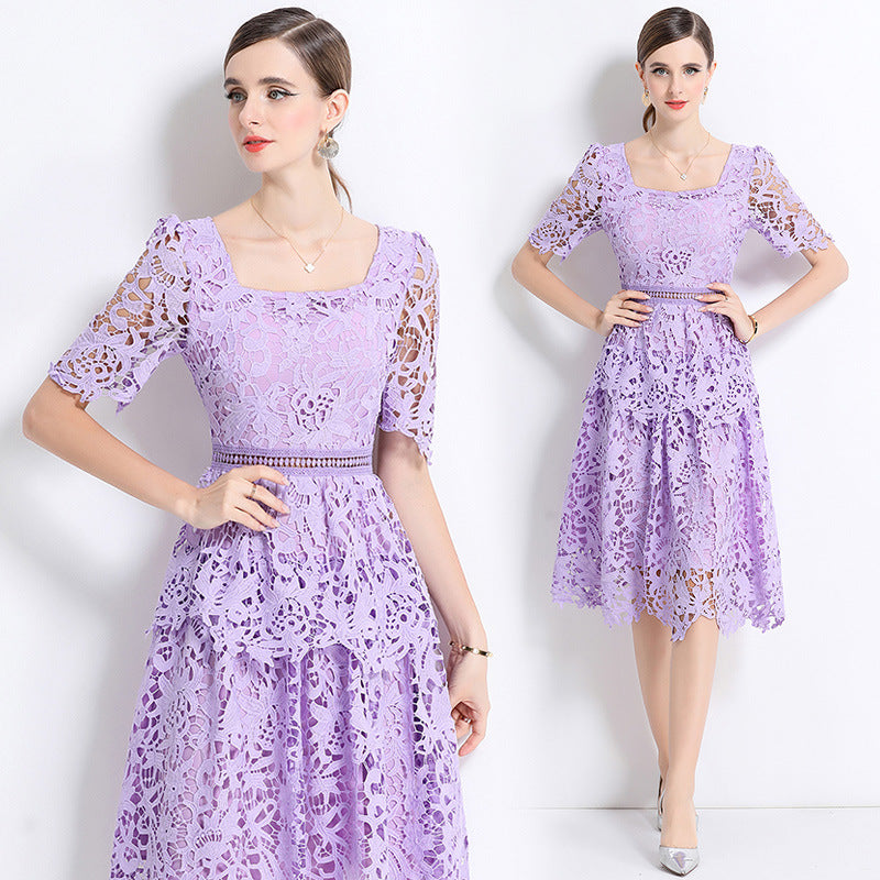 Lavender Grace Lace Dress